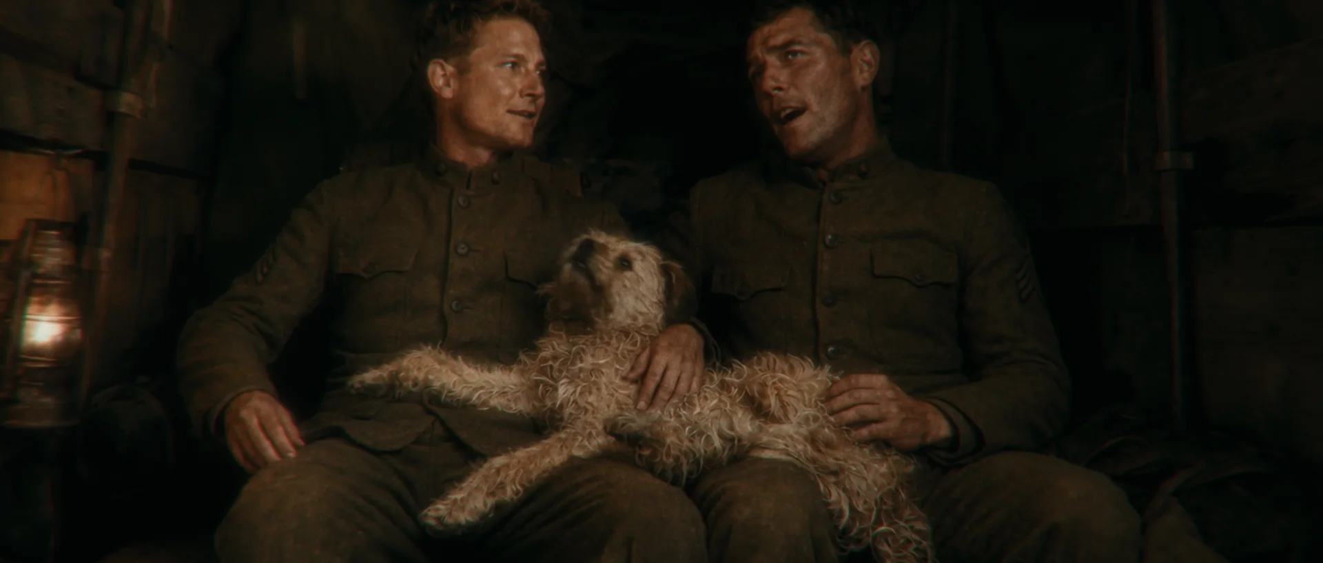 Rags resting between two soldiers