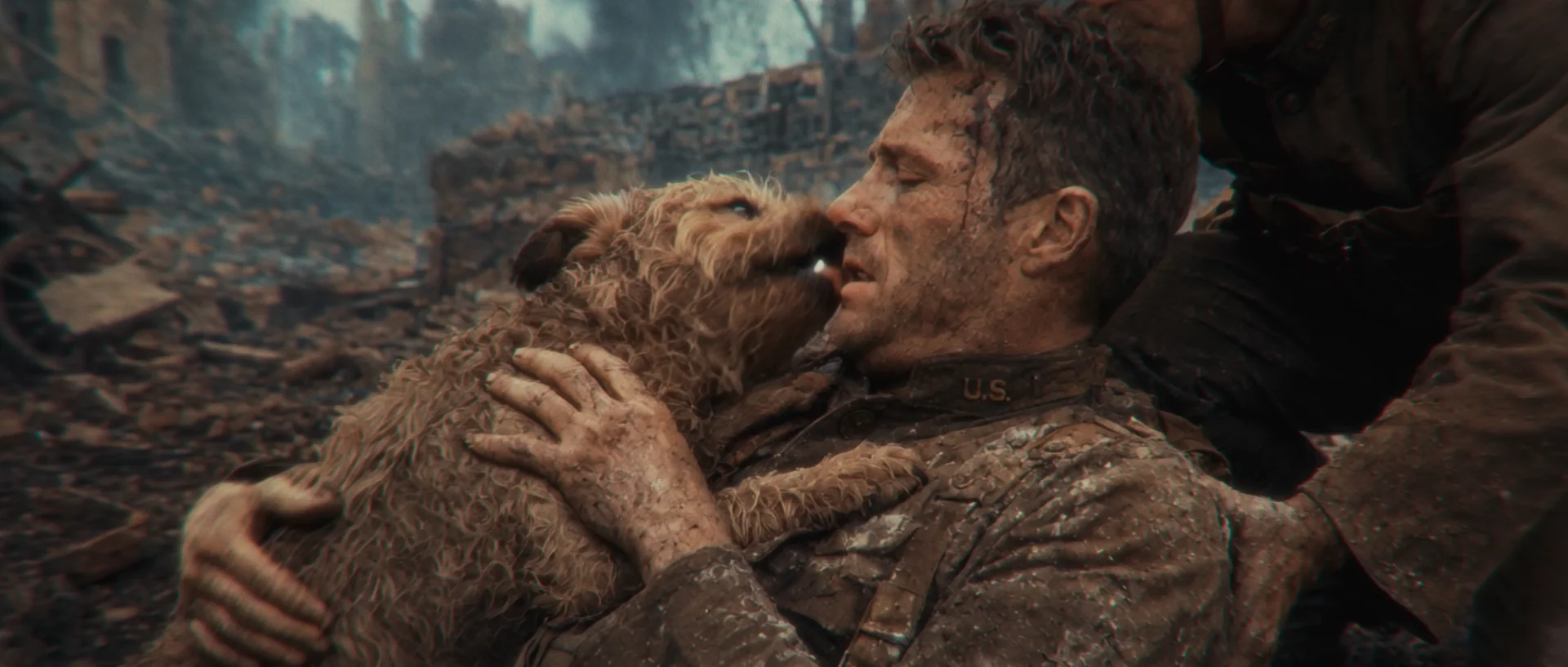 Rags comforting the wounded Donovan